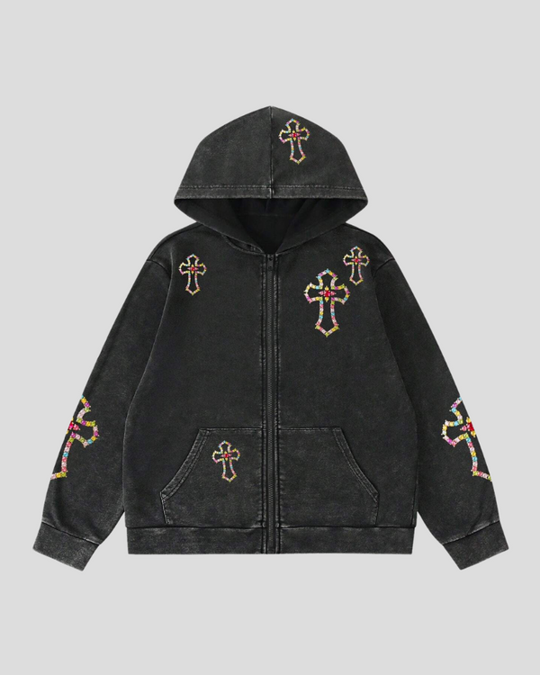 HOLY GEMS ZIP HOODIE