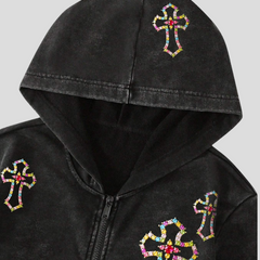 HOLY GEMS ZIP HOODIE