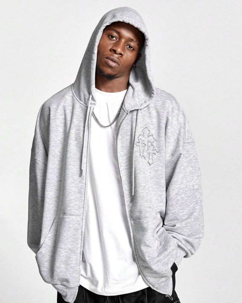 ASHEN CROSS ZIP-UP