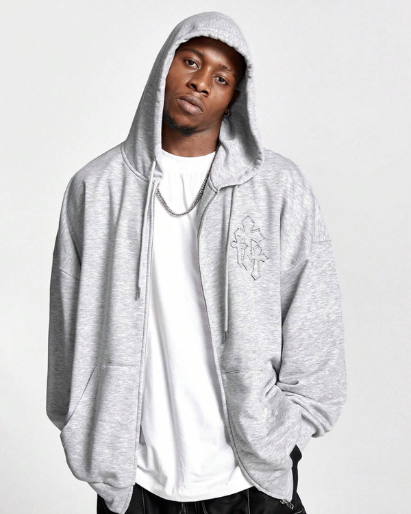 ASHEN CROSS ZIP-UP